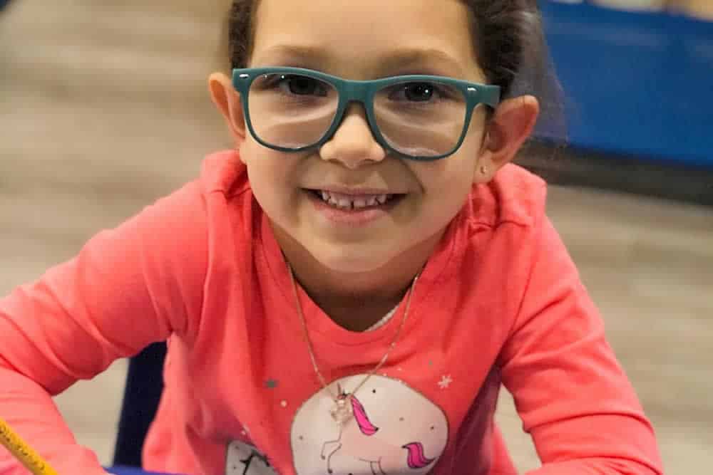 A Busy Bee II student at Tiny Thinkers Preschool